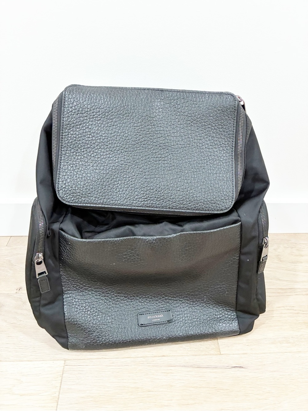 Storksak Alyssa Black Backpack